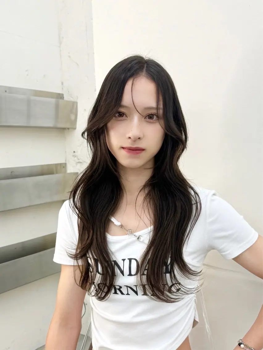 ロング カット 縮毛矯正 トリートメント 🦋韓国系指名No1 店長/圓山 祐也🦋のヘアスタイル