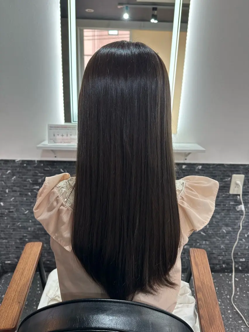 ロング 縮毛矯正 トリートメント 髪質改善⭐️縮毛矯正 中野⭐️Rinaのヘアスタイル
