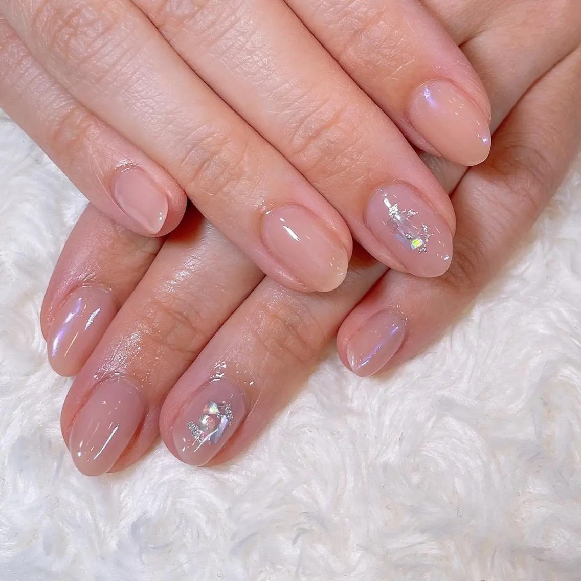 ネイル ミラーネイル ピンク MISAKO nailのネイルデザイン