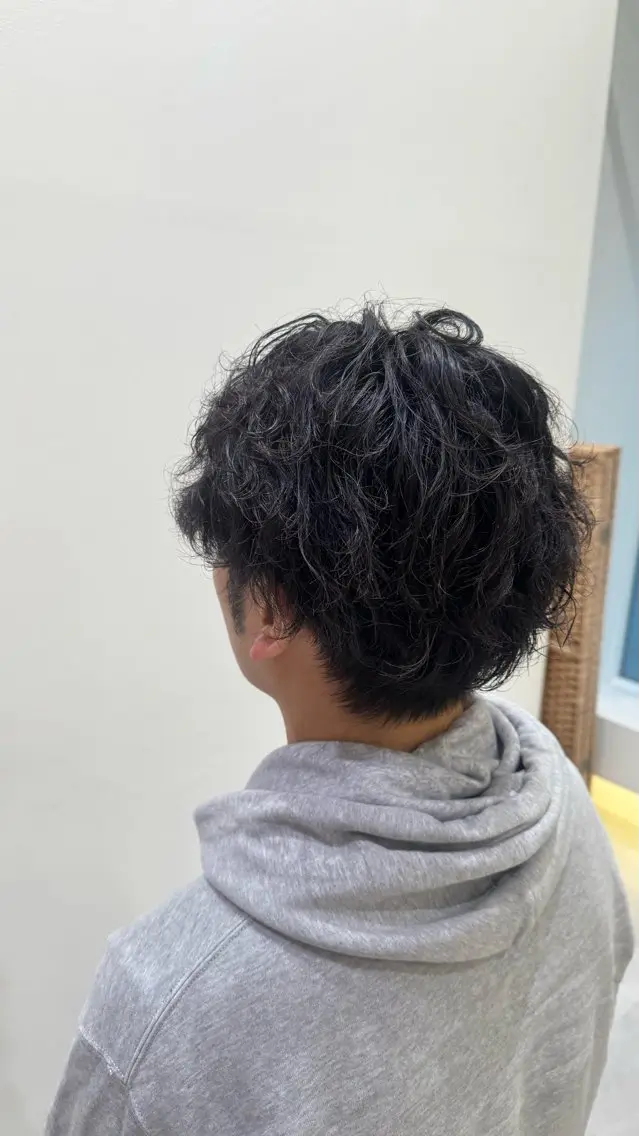 パーマ メンズ パーマ パーマモデル募集🌈 森脇帆南のヘアスタイル