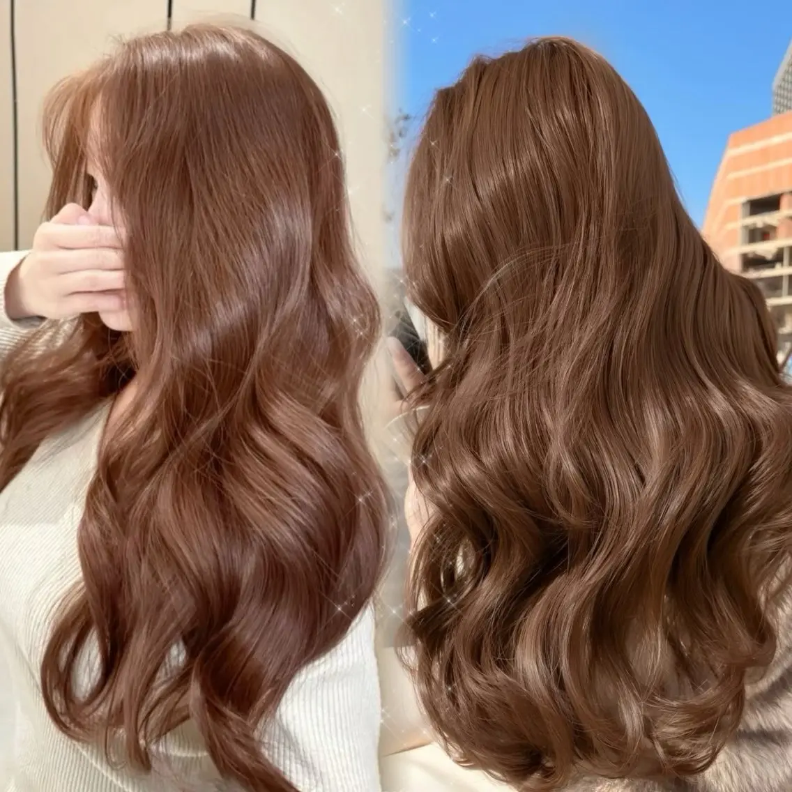 ロング ヘアカラー トリートメント 透明感カラー/髪質 改善/里奈のヘアスタイル