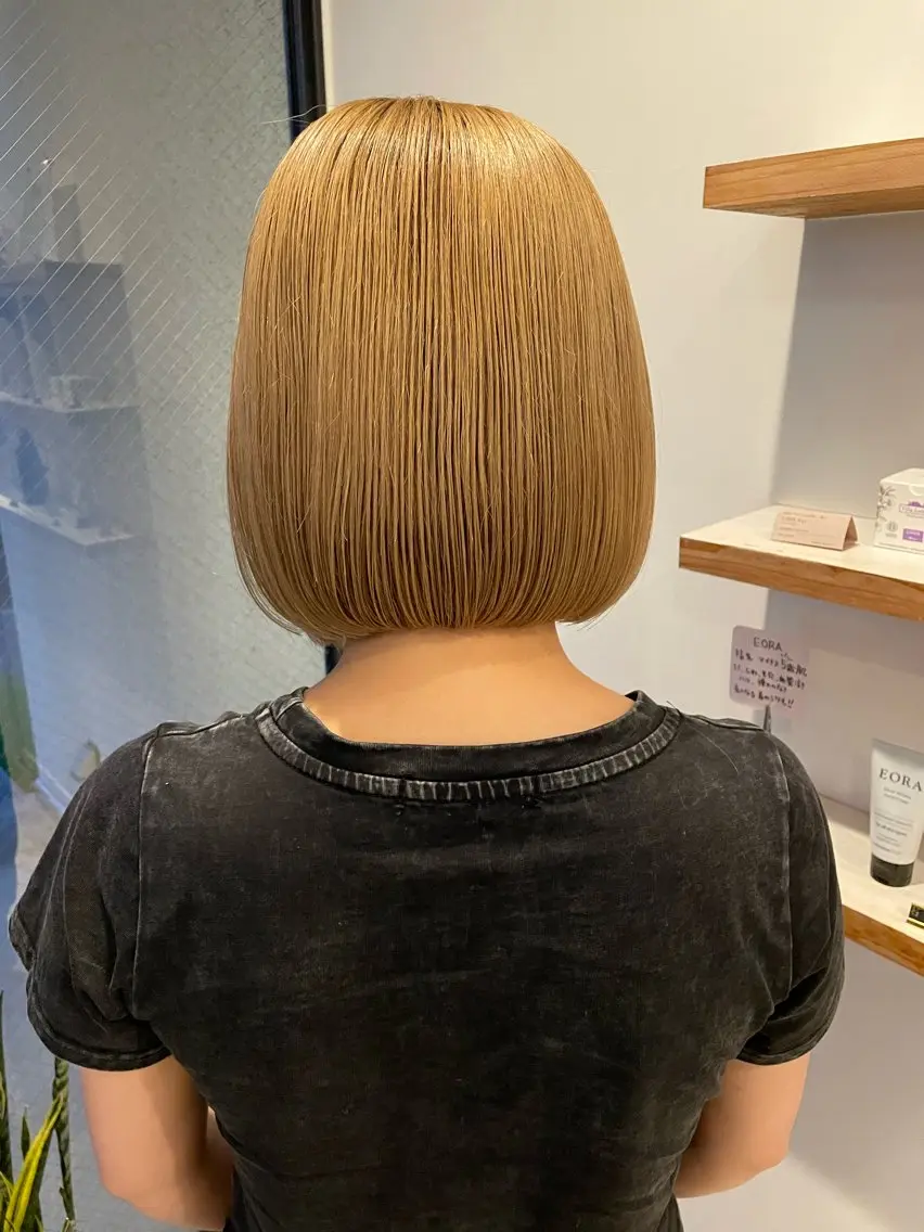 ミディアム ボブ カット ヘッドスパ 藤村 翔充のヘアスタイル