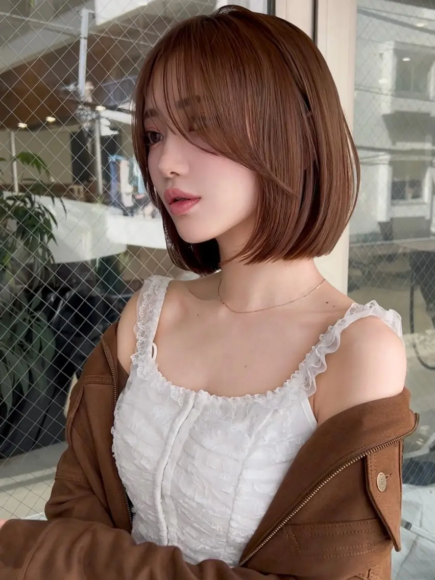 ショート 小顔ボブ jilblanカホのヘアスタイル