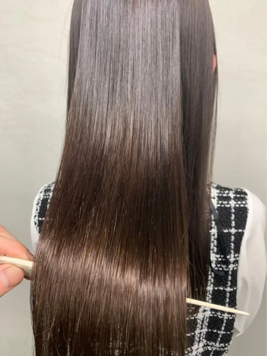 ✨人気NO,2✨定番!髪を美しく。【全体似合わせカット】+【透明感カラー】+【酸熱髪質改善トリートメント】の写真