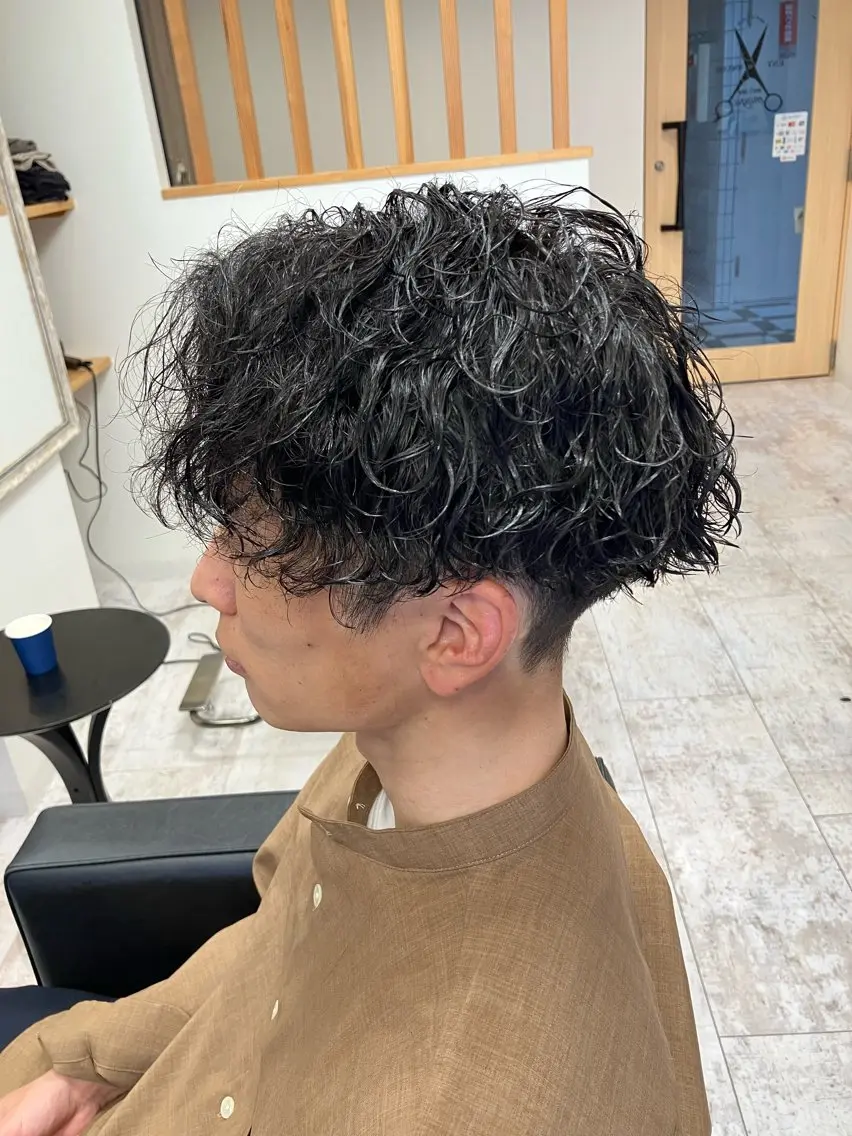 パーマ メンズ カット パーマ メンズ特化/パーマ/ フェードWATARUのヘアスタイル