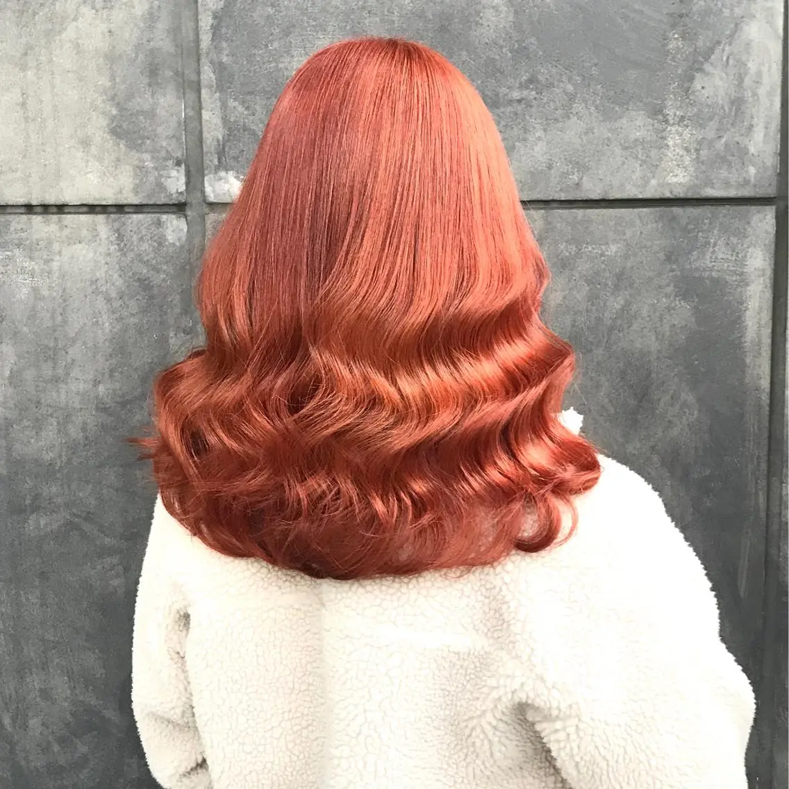 ミディアム カラー ブリーチ オレンジ タンバルモリ ヨシンモリ ムルギョル巻き K-POP好き美容師 🇰🇷Kai.Yのヘアスタイル
