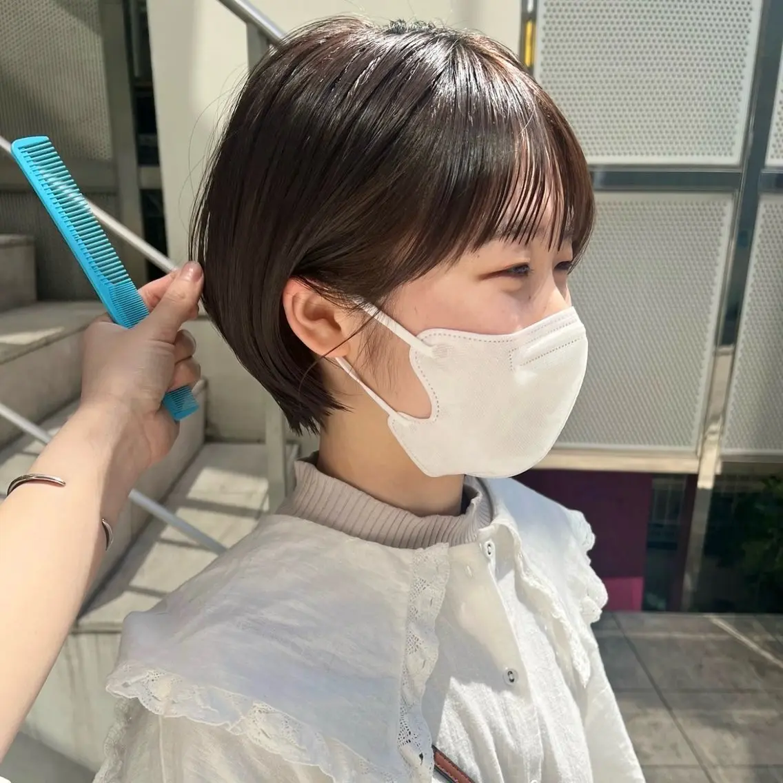 ショート カラー 🤍ブリーチなしカラ ー/渋谷/YUU🤍のヘアスタイル