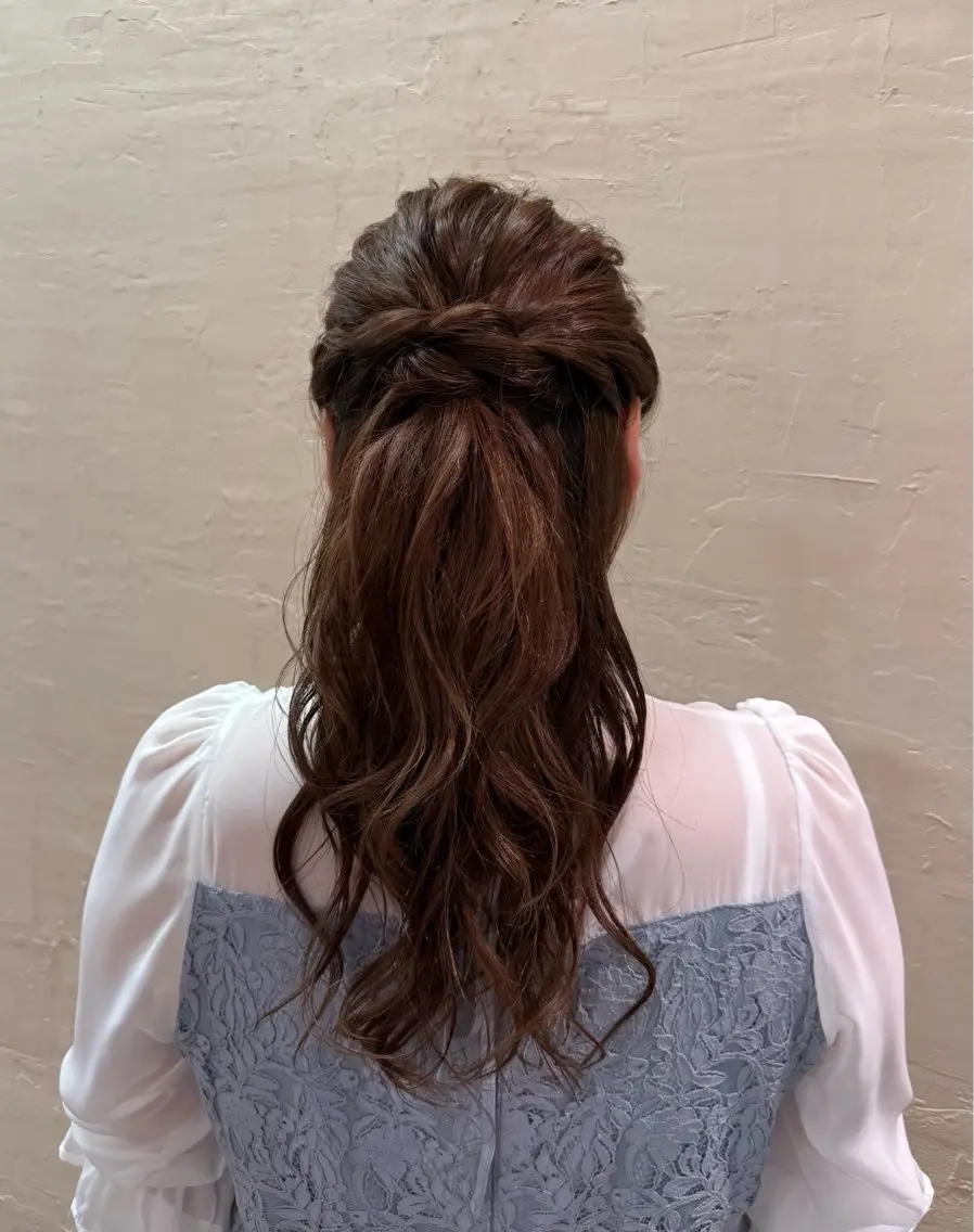 セミロング ヘアアレンジ ヘアセット まとまるボブ🌼 アレンジ🌼鴨下穂香のその他イメージ