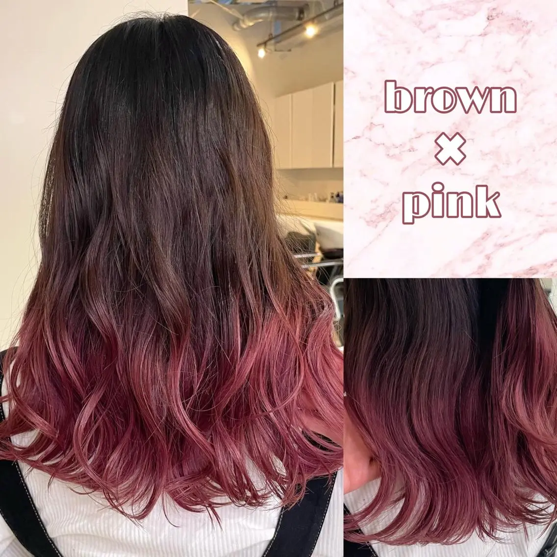 セミロング カラー パーマ ヘアアレンジ ブリーチ ケアブリーチ グラデーションカラー ヘアカラー 💗無料カットモデル 募集中yu-ki💗のヘアスタイル