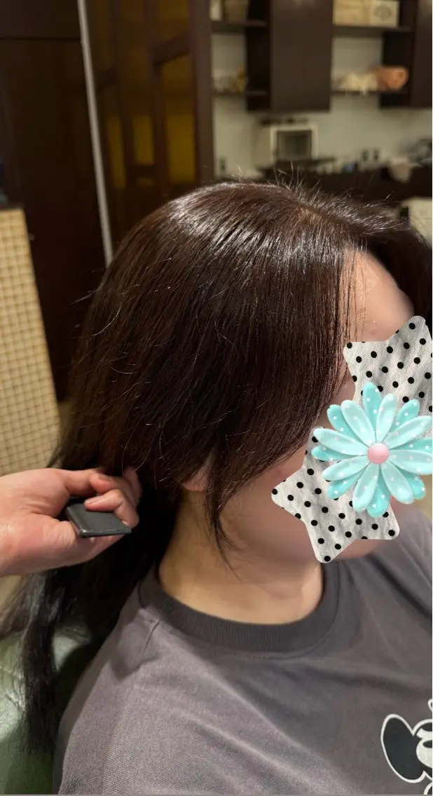 ロング カラー 顔周りカット 小顔カット カット ヘアカラー 亀有✂️正路 彩夏のヘアスタイル
