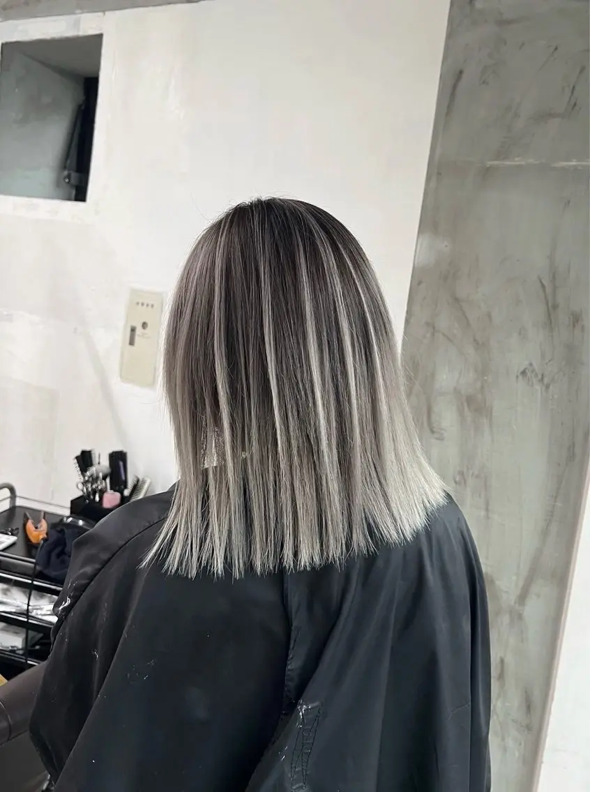 ミディアム カラー バレイヤージュ レイヤーカット 指名数No.1 /NAOYAのヘアスタイル