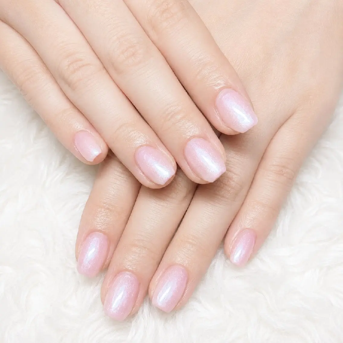ネイル ラメ(グリッター) ピンク ハンドネイル WB,nail 🤍 KOKORO のネイルデザイン