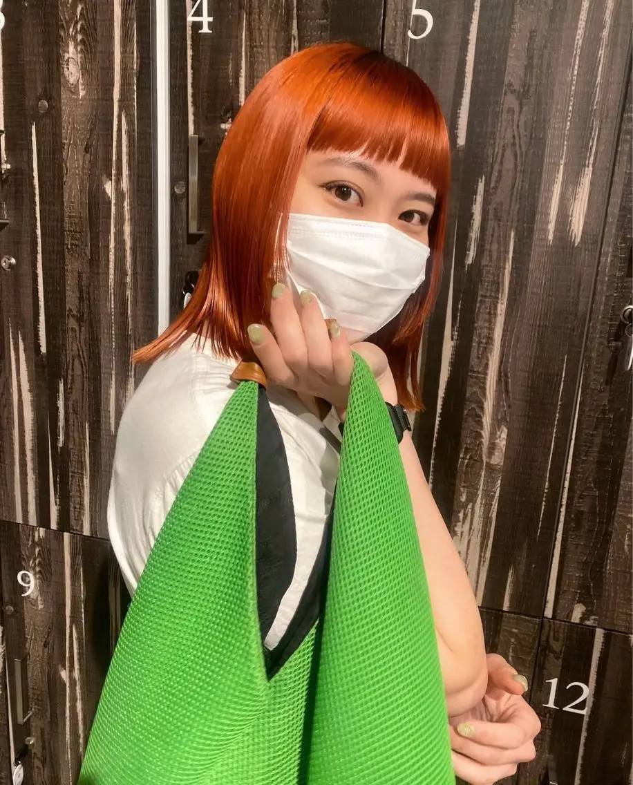 ミディアム カラー ヘアアレンジ カット mina 🐈‍⬛ ラフな似合わせヘアのヘアスタイル