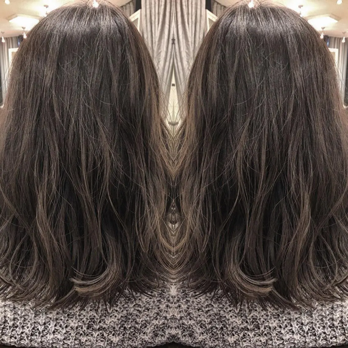 セミロング box  mico. mutsumiのヘアスタイル