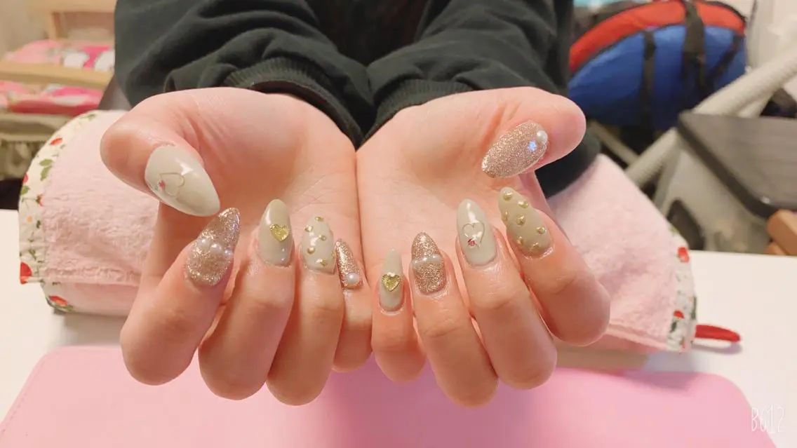ネイル ハート シンプルネイル VIST☆ ｍａｍｉのネイルデザイン