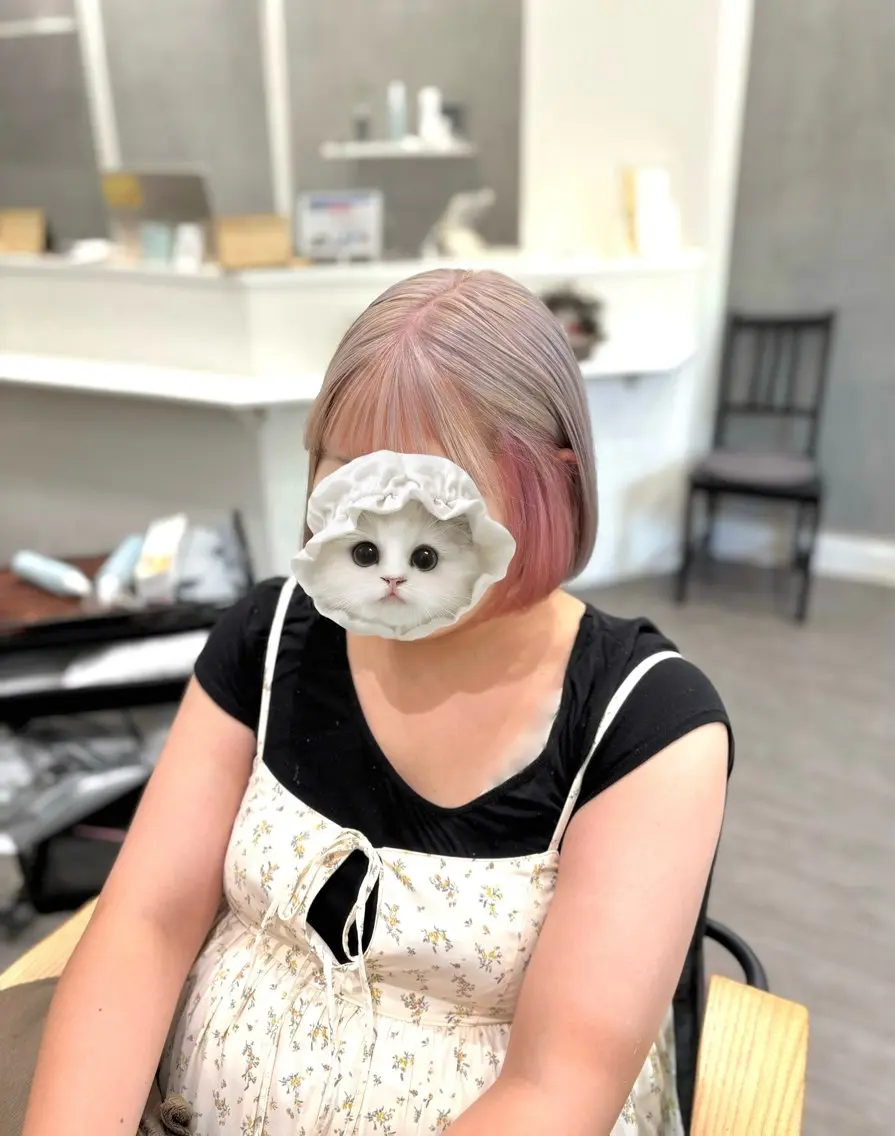 ショート カラー nijika/ 艶カラー🫧のヘアスタイル