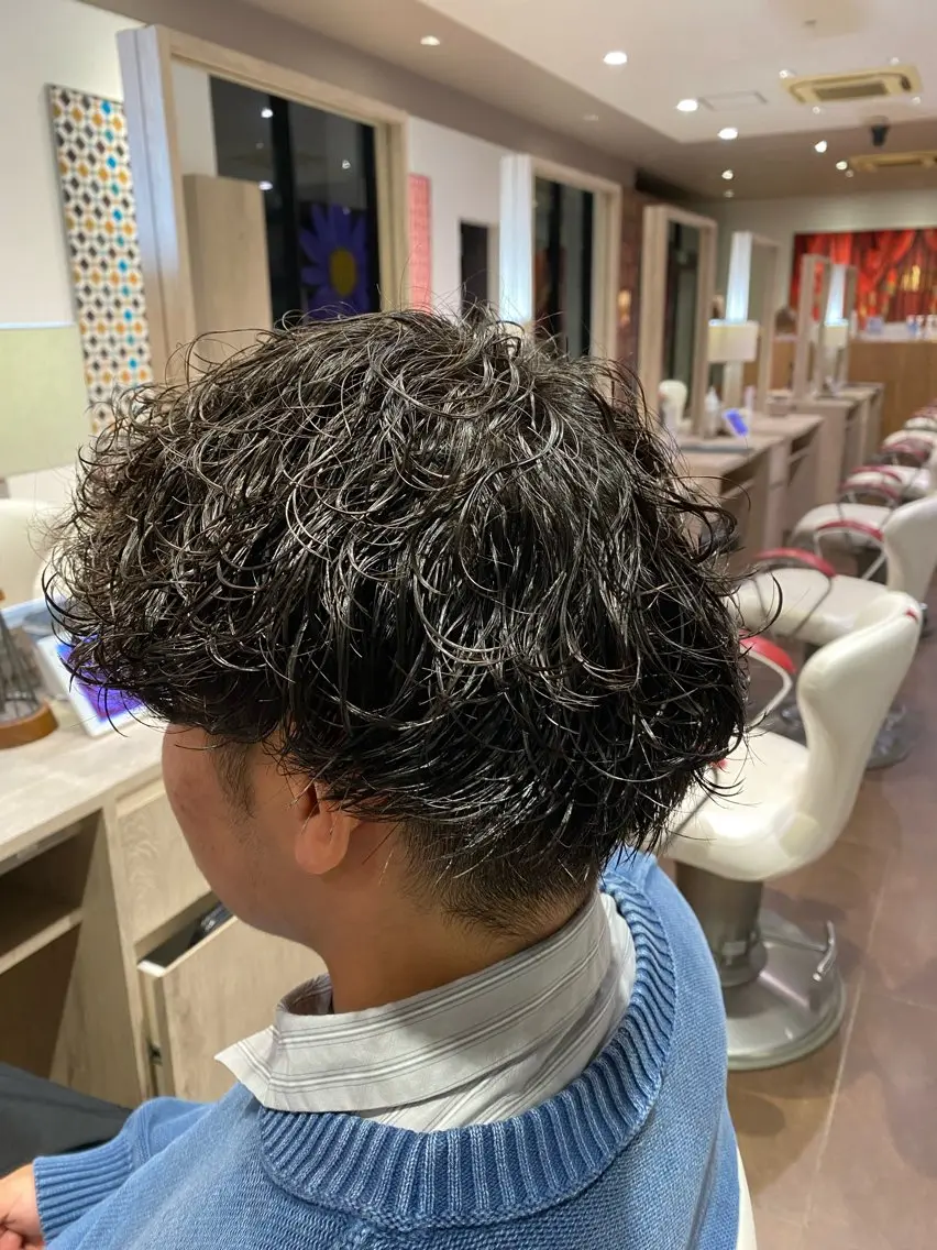 パーマ メンズ カット パーマ 増井 佑馬のヘアスタイル