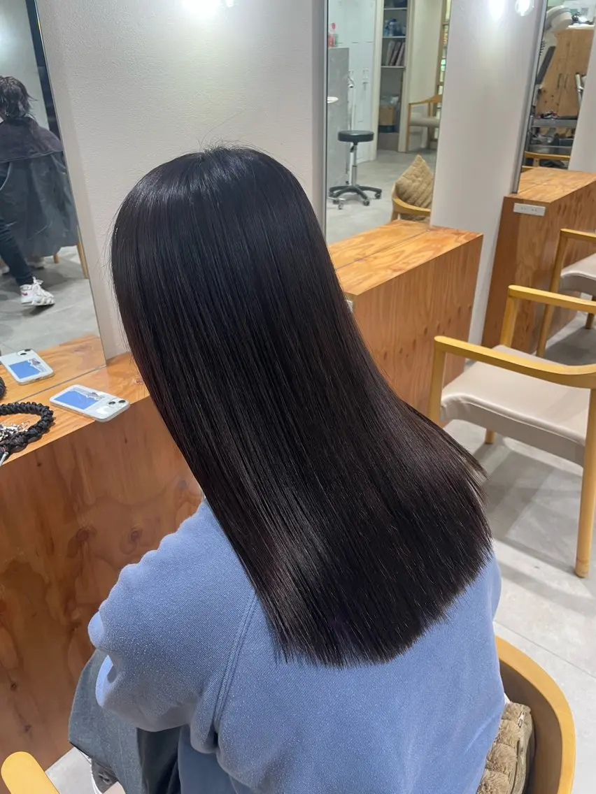 ロング 髪質改善 トリートメント ENN藤本 大輝艶感カラーのヘアスタイル
