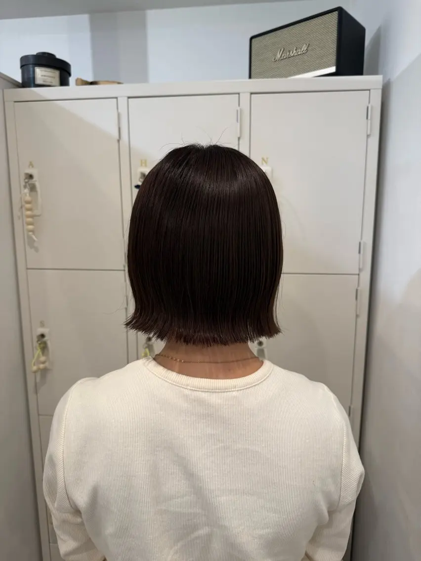ショート カラー ボブ 外ハネヘア yutaka/透明感 カラー/髪質改善🤎のヘアスタイル