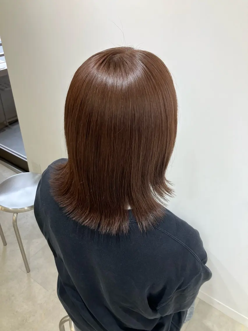 ミディアム チョコレートブラウン トリートメント カット ヘアカラー トリートメント 似合わせカラー🌈 髪艶縮毛矯正🪞ちばのヘアスタイル