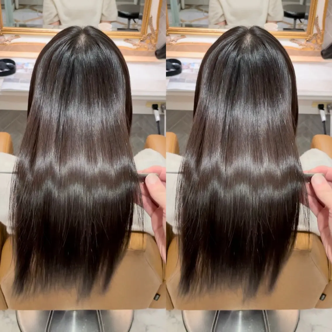 ロング カット 縮毛矯正 トリートメント 美髪縮毛矯正🩶 髪質改善/Shinaのヘアスタイル