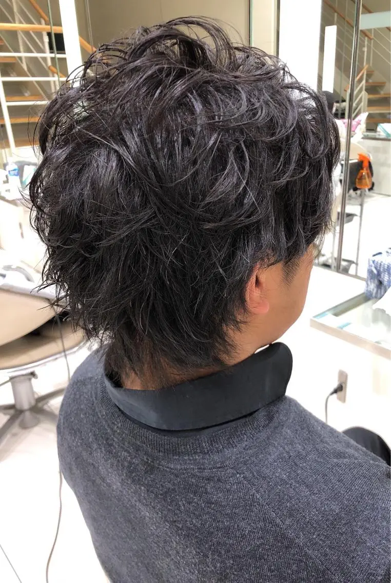 メンズ限定カット+パーマの写真