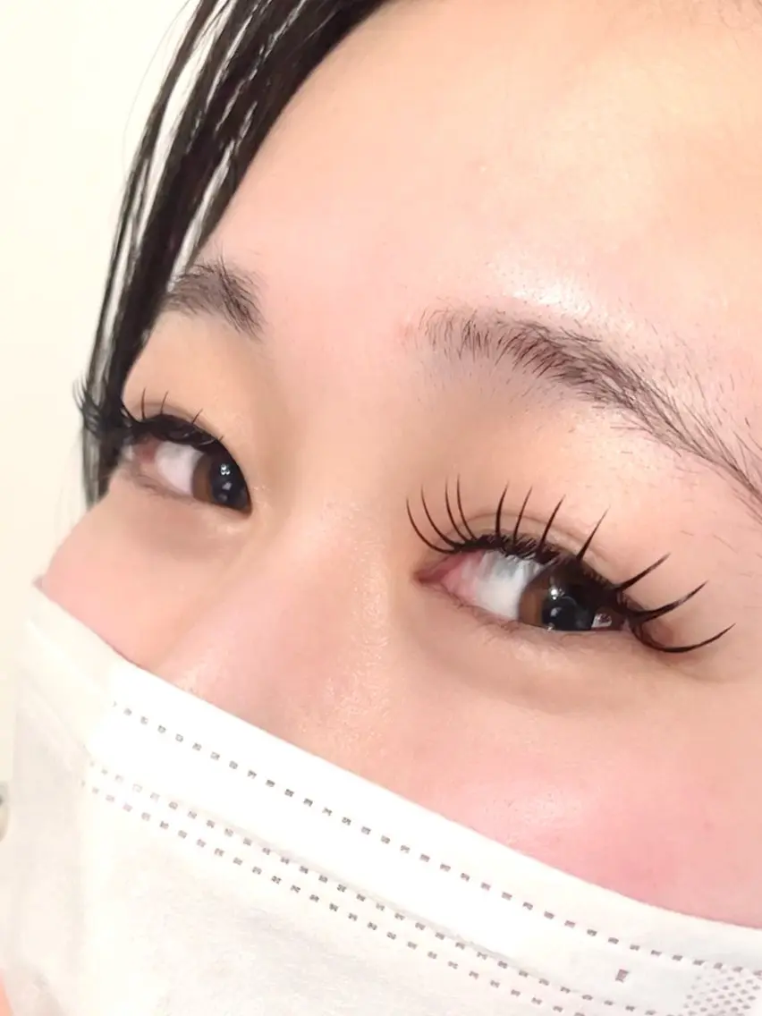 マツエク・マツパ Dカール フラットラッシュ マツエク Alviseye studio 清水のマツエク・マツパデザイン