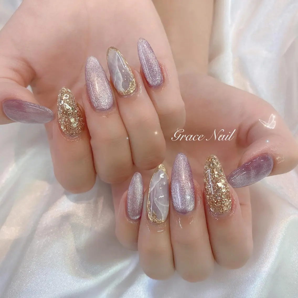 ネイル ハンドネイル ☆*。Grace Nail。*☆のネイルデザイン
