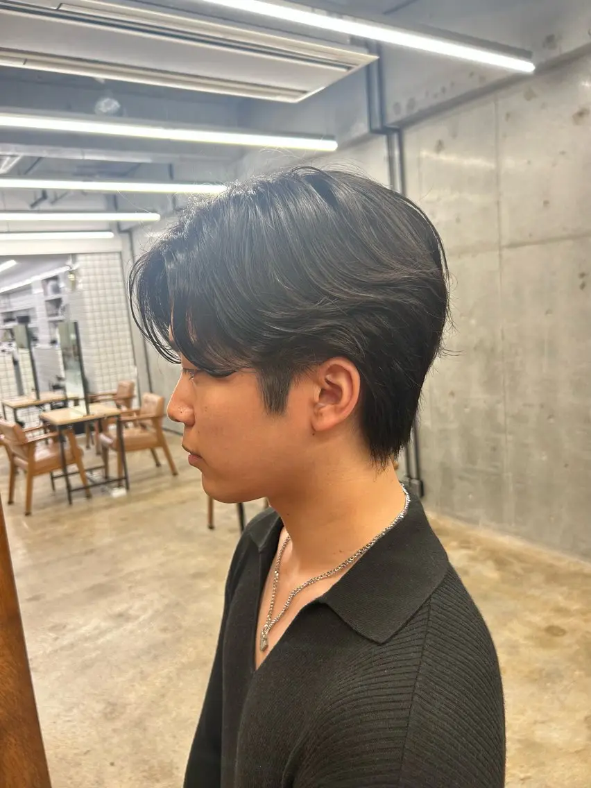 🚹【メンズ限定】艶ワンカラー➕カット➕外部補修トリートメントの写真
