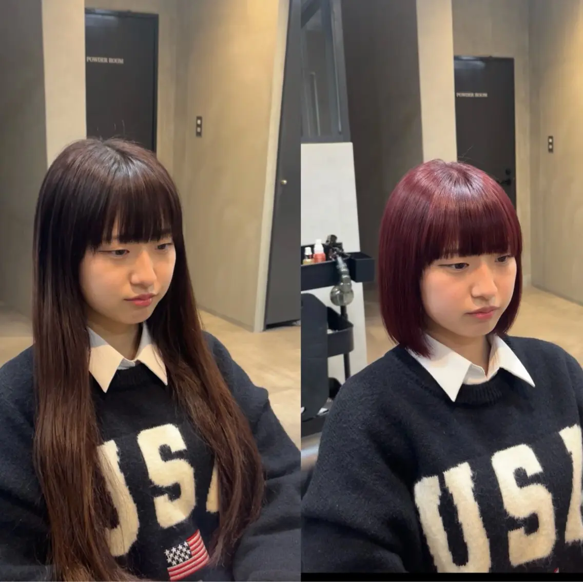 ショート カラー ヘアアレンジ カット 似合わせ/透明感 カラー/豊中/かこのヘアスタイル