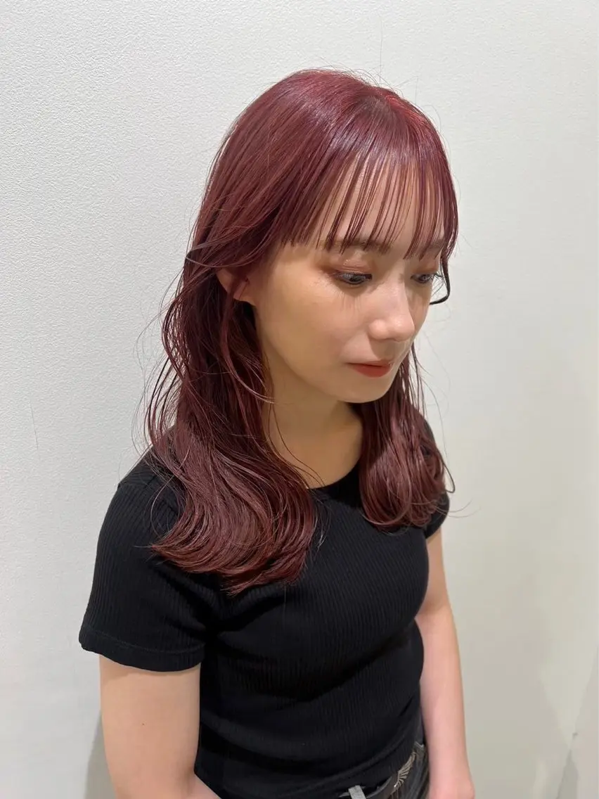 ミディアム ヘアカラー 北村 海来のヘアスタイル