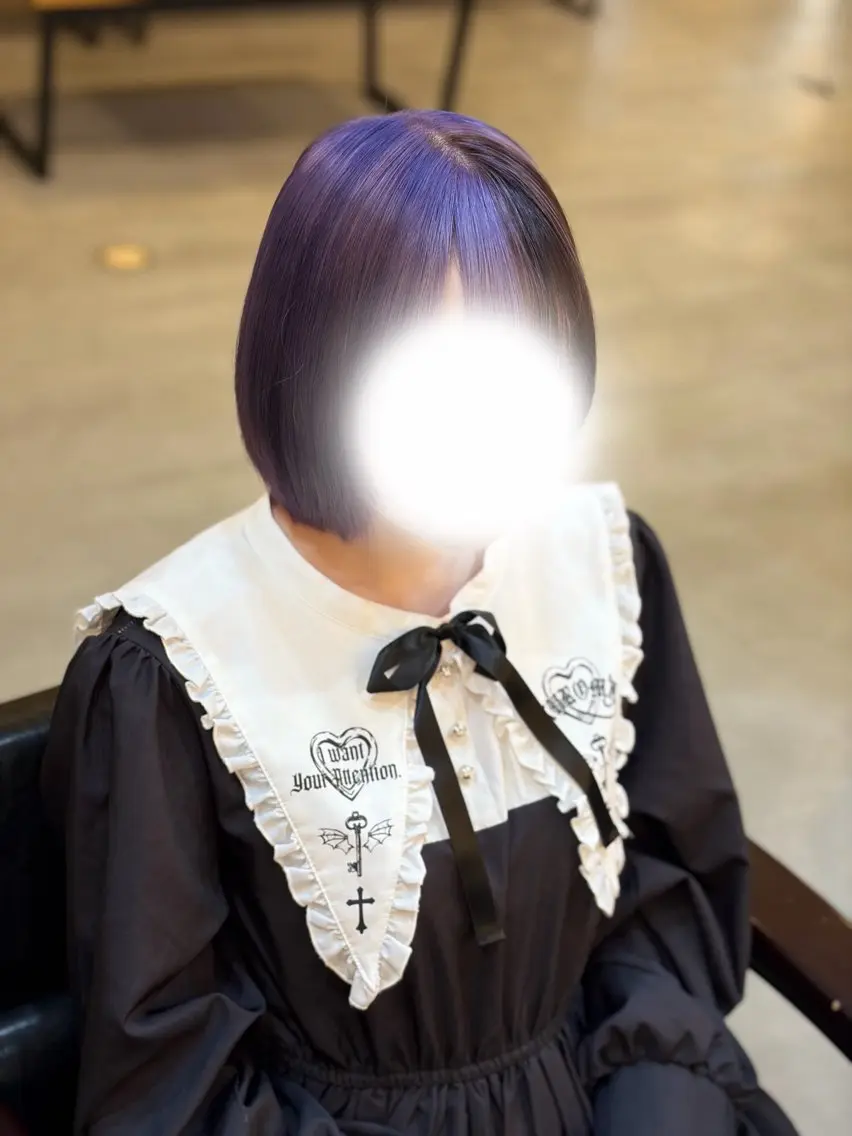 ミディアム パープルカラー noa🖤 /モデル募集のヘアスタイル