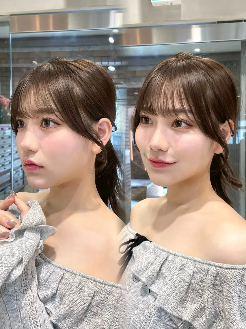 カラー ヘアアレンジ 縮毛矯正ブリーチなし 🍒❤ゆうきのヘアスタイル