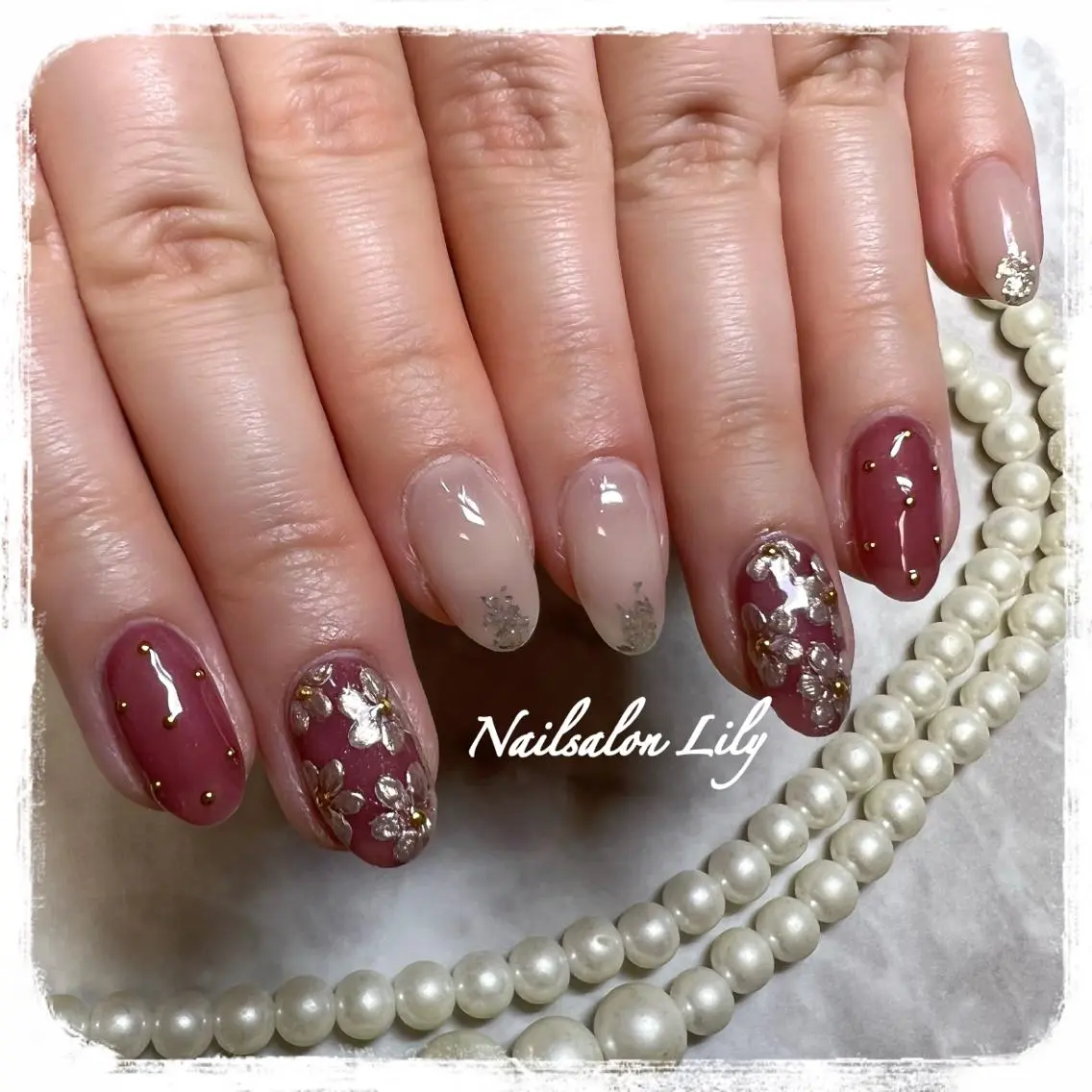 ネイル ハンドネイル Lily*nail 🌻Mii🌻のネイルデザイン