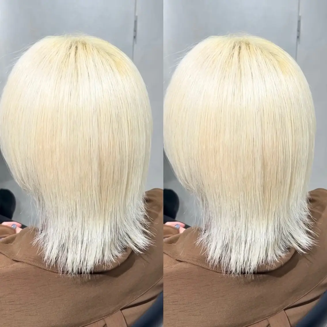 ミディアム カラー ブロンド ヘアカラー 表参道/ハイライト バレイヤージュのヘアスタイル