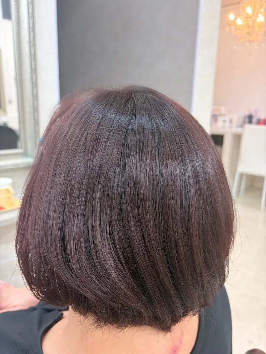 カラー ブラウンカラー ピンクカラー ヘアカラー トリートメント &.TIGRE光の森 陽菜佳のヘアスタイル