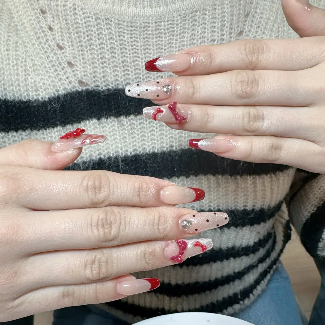 ネイル ハンドネイル 🍄Rina🍄 韓国風ネイルのネイルデザイン