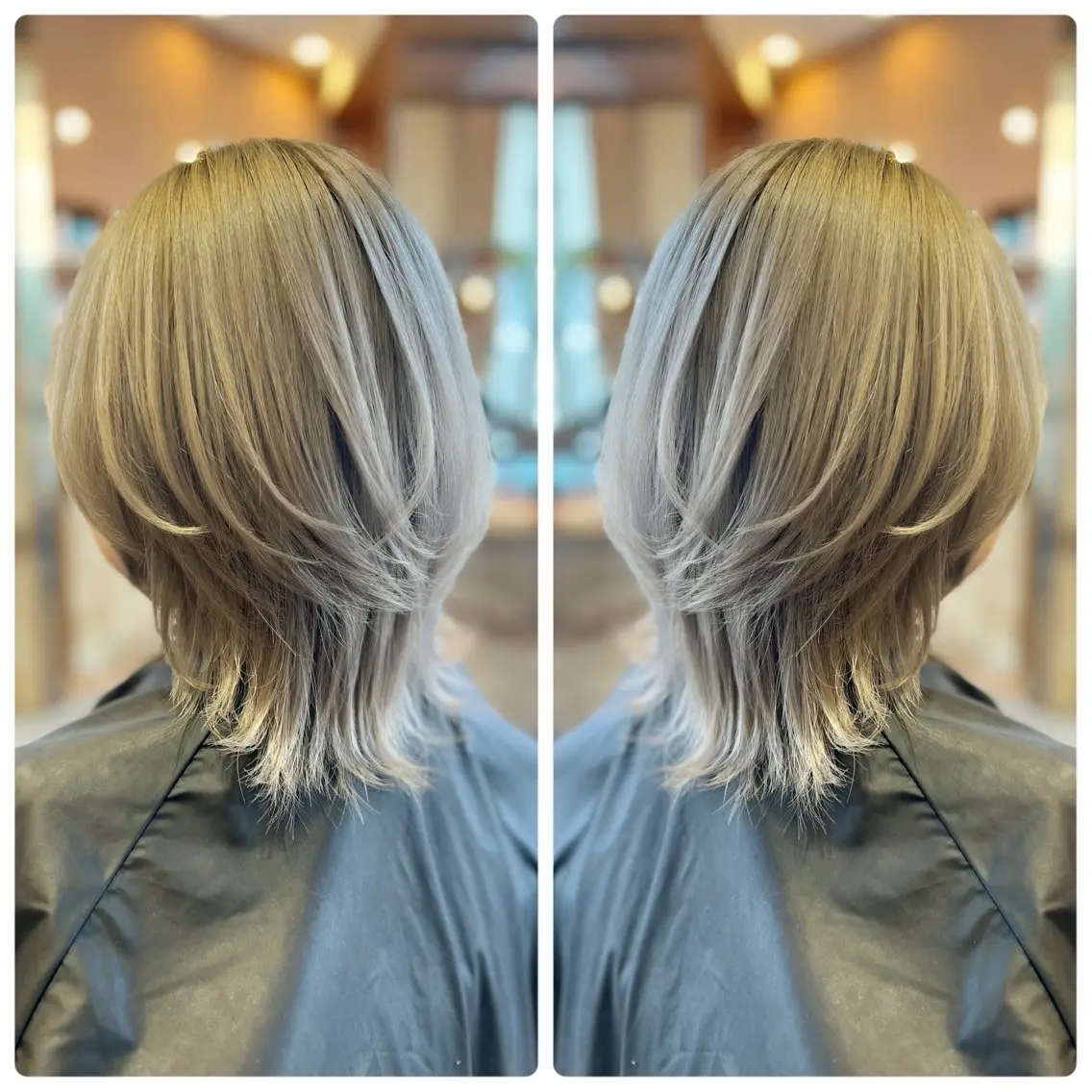 ミディアム カラー シルバー ホワイトシルバー ヘアカラー トリートメント 小山内 龍一郎 店長のヘアスタイル