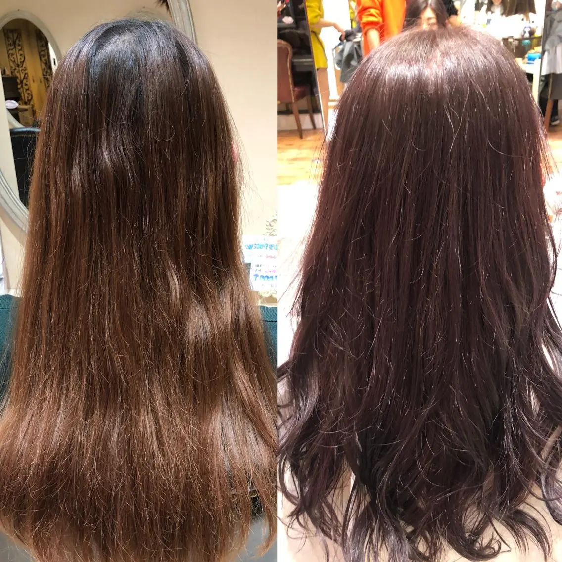 ロング カラー ピンクカラー Soleria 田中慎一のヘアスタイル