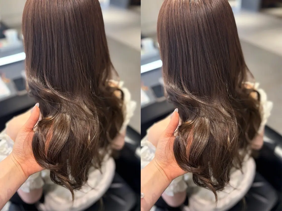 ロング 髪質改善・水素カラー ARIA(ému)のヘアスタイル