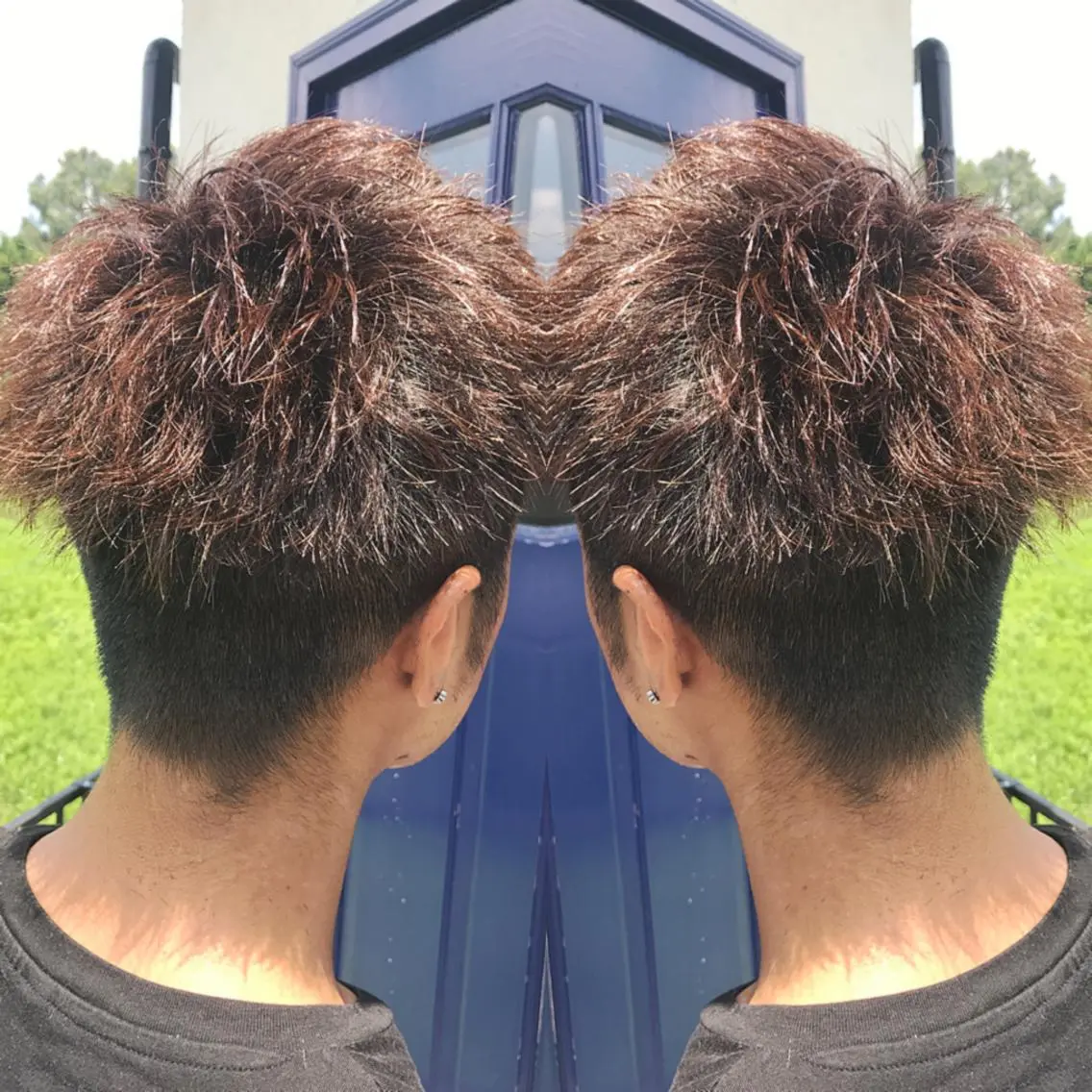 ショート パーマ メンズ 重政 和樹のヘアスタイル