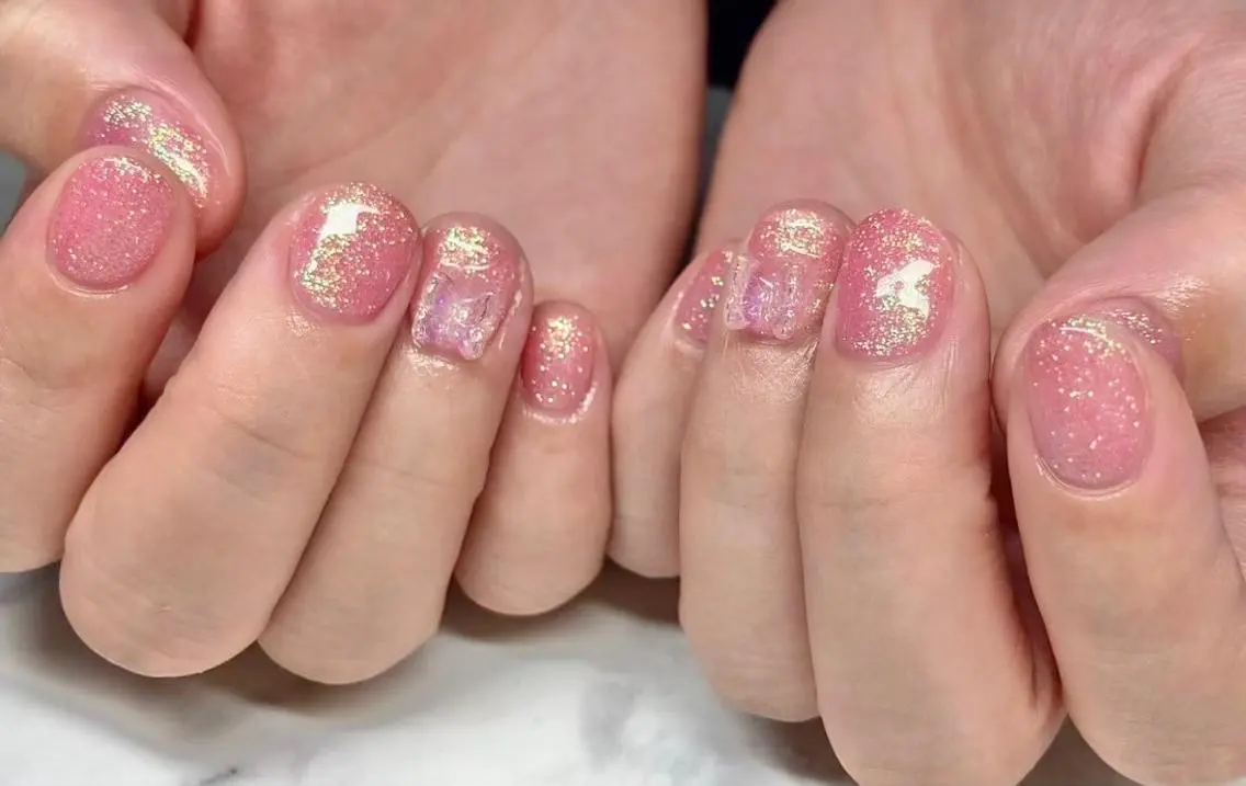 ネイル 長さ出し ジェルネイル 韓国ネイル マグネットネイル 持ち込み ハンドネイル Nail&eye Belire 新宿のネイルデザイン