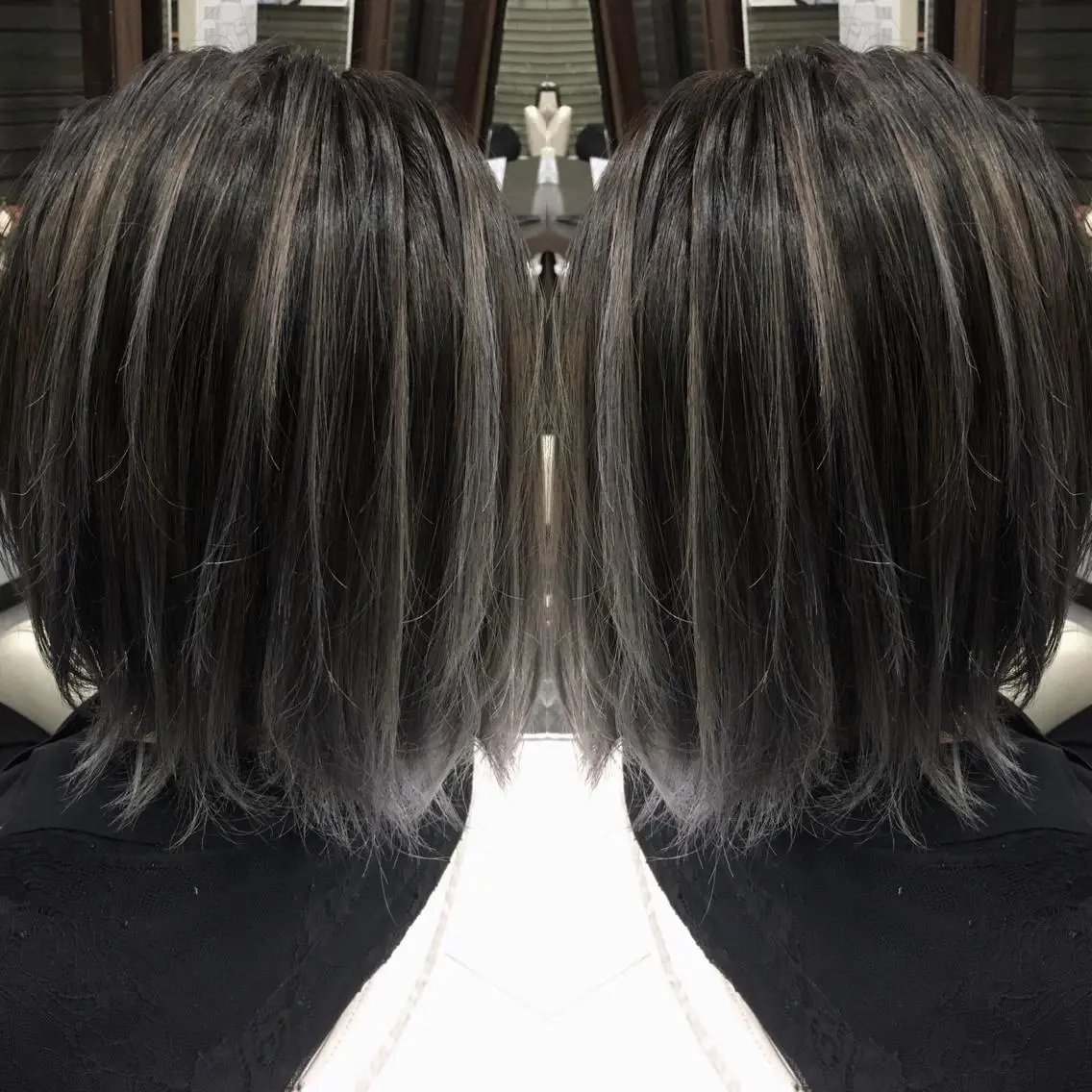 ミディアム カラー 寺内 紳悟のヘアスタイル