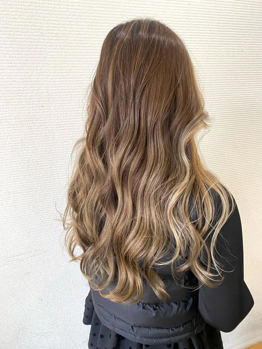 ロング ハイライト APPEL hair /岡山のヘアスタイル