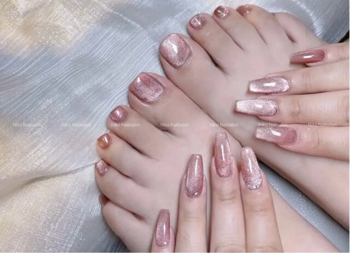 ネイル フットネイル キラキラネイル ハンドネイル フットネイル NIKO NAIL 柏のネイルデザイン