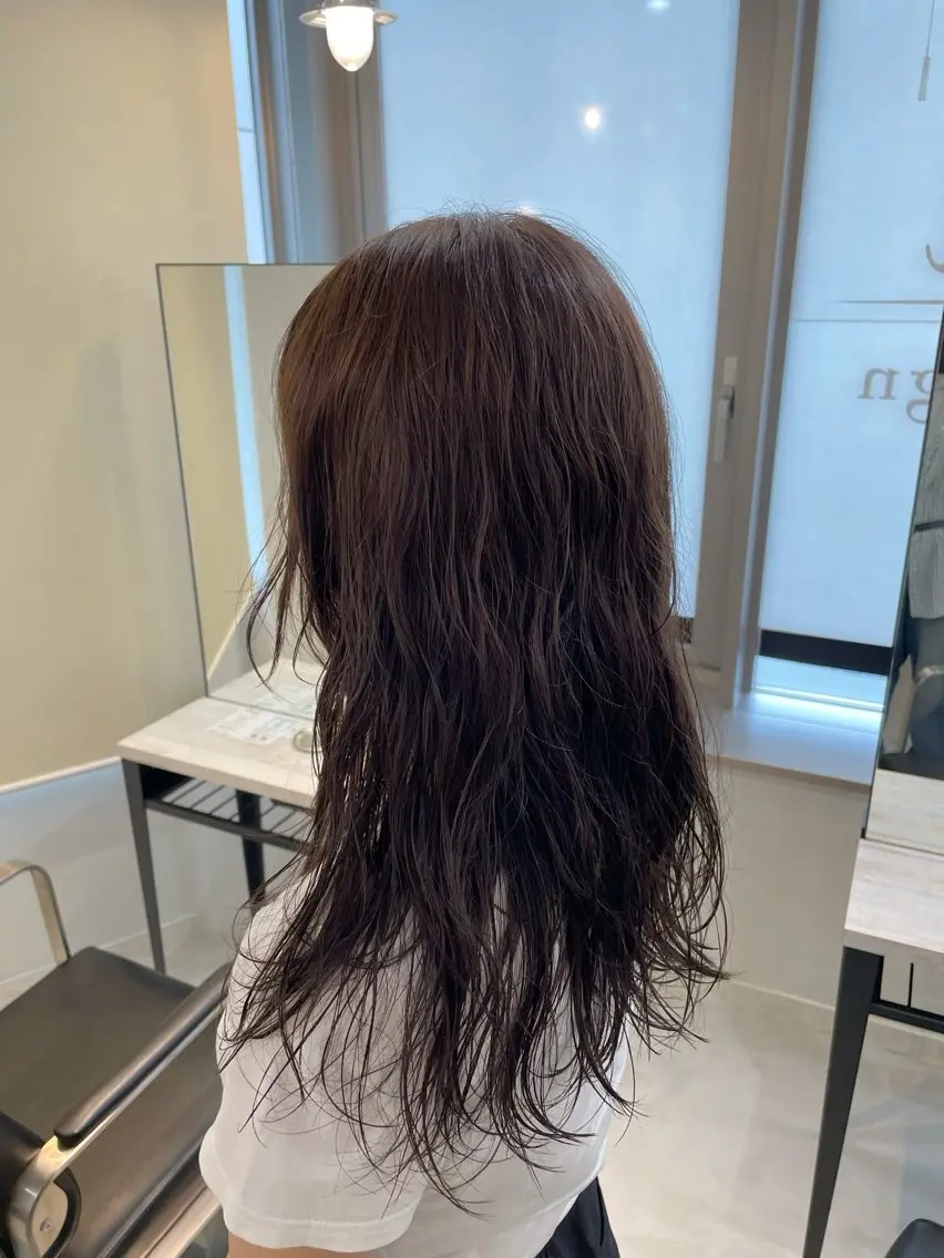ロング カラー アッシュ アッシュブラウン ブラウンカラー ヘアカラー tiel 小山莉々のヘアスタイル