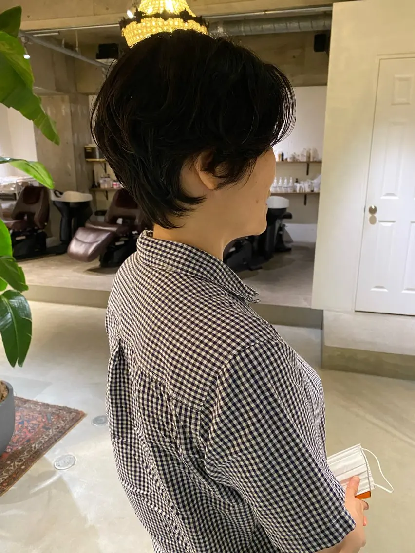 ショート くせ毛 ショートヘア 聖 来のヘアスタイル