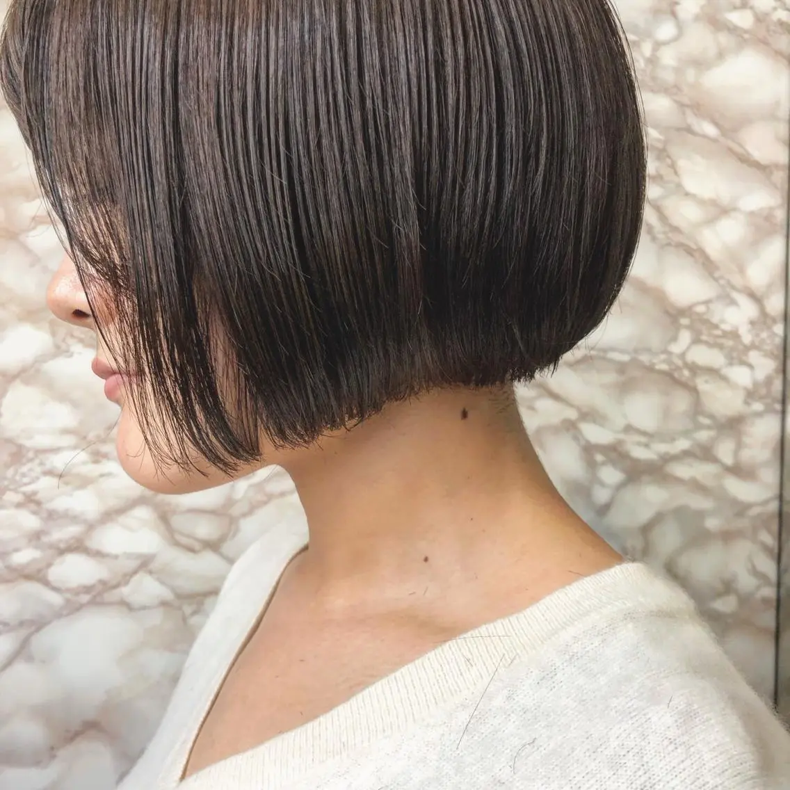ショート カラー パーマ ヘアアレンジ メンズ 透明感カラー ボブ TOMO GEEKS代表のヘアスタイル