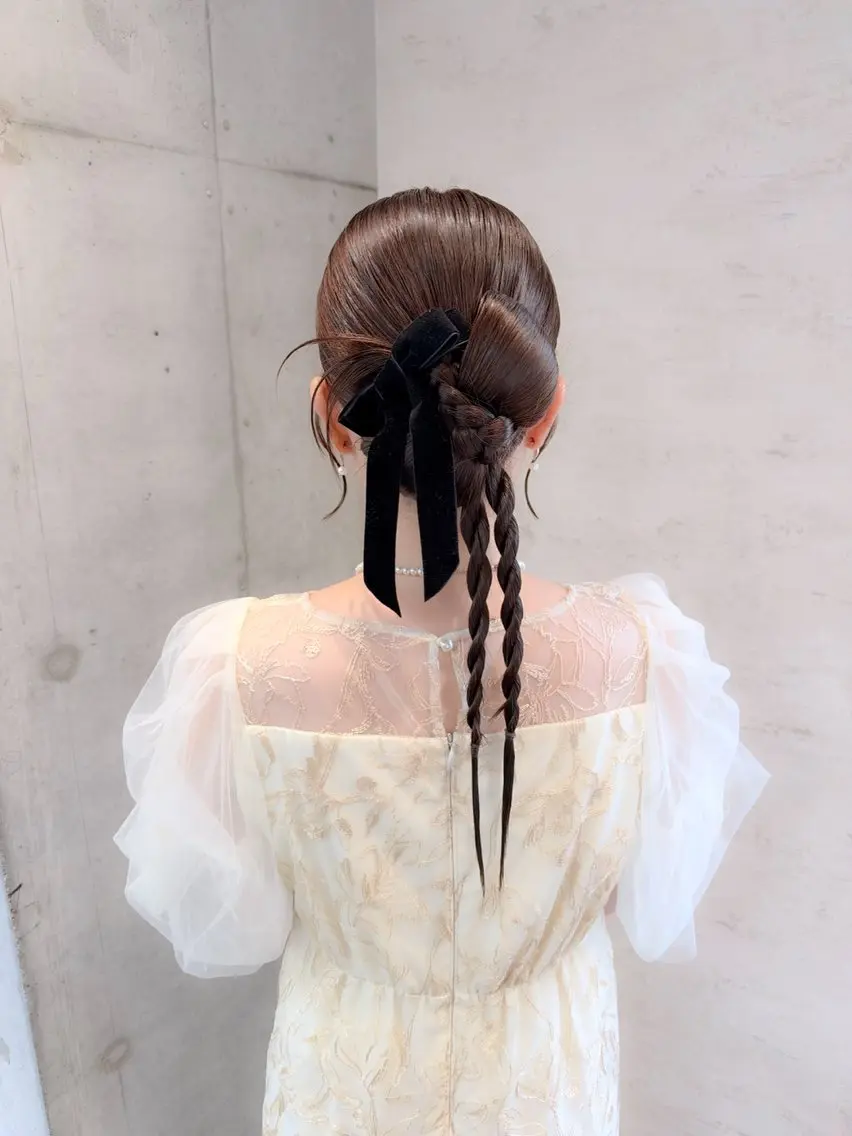 ヘアアレンジ ヘアセット はやしほのか| マンツーマン美容師のヘアスタイル