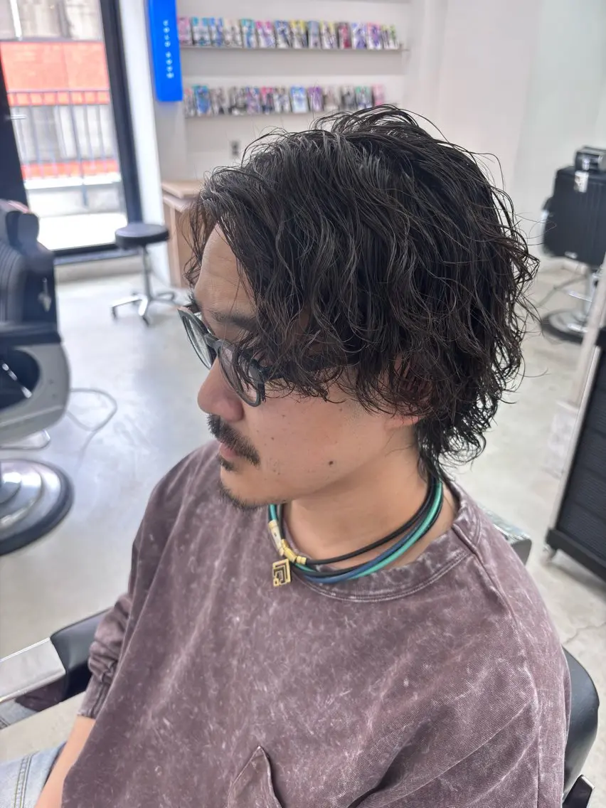 パーマ メンズ パーマ 🔥波巻き/ツイスパ 特化🔥メンズパーマのヘアスタイル